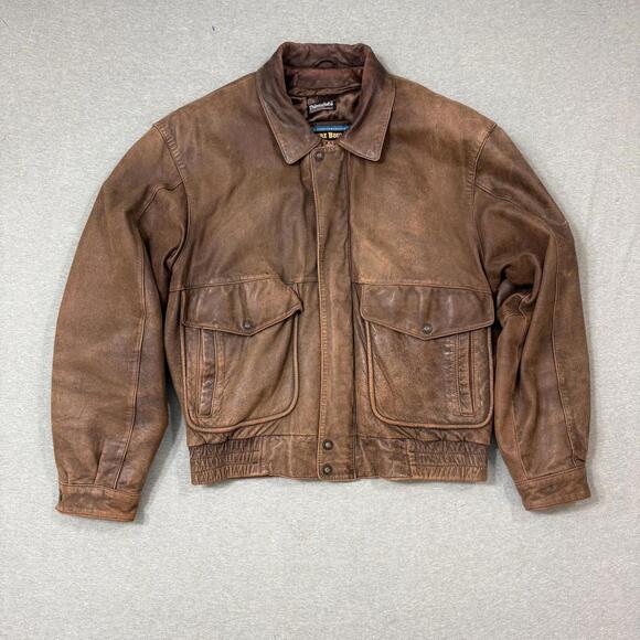 Wilsons Leather Other - Vintage Wilson's Adventure Bound Leather Jacket Mens M Bomber Brown Thinsulate